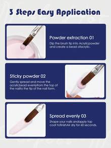 CHOSEOS 12色亚克力粉，每瓶（10克/0.35盎司罐装）3D亚克力美甲套装，适用于法式美甲延长和季节性美甲雕塑，无需UV灯。 - 彩色 - 查看 7