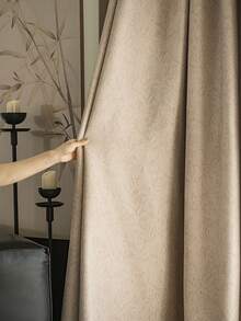 1 pieza Cortina opaca premium gruesa y de alta calidad, diseño de rosa, cortina de lujo para villa, casa de campo, balcón, sala de estar, dormitorio, 450g/m²