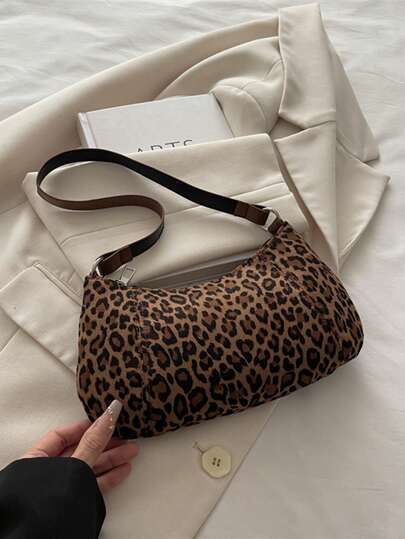 Fashionable Contrast Color Vintage Versatile Shoulder Handbag For Women