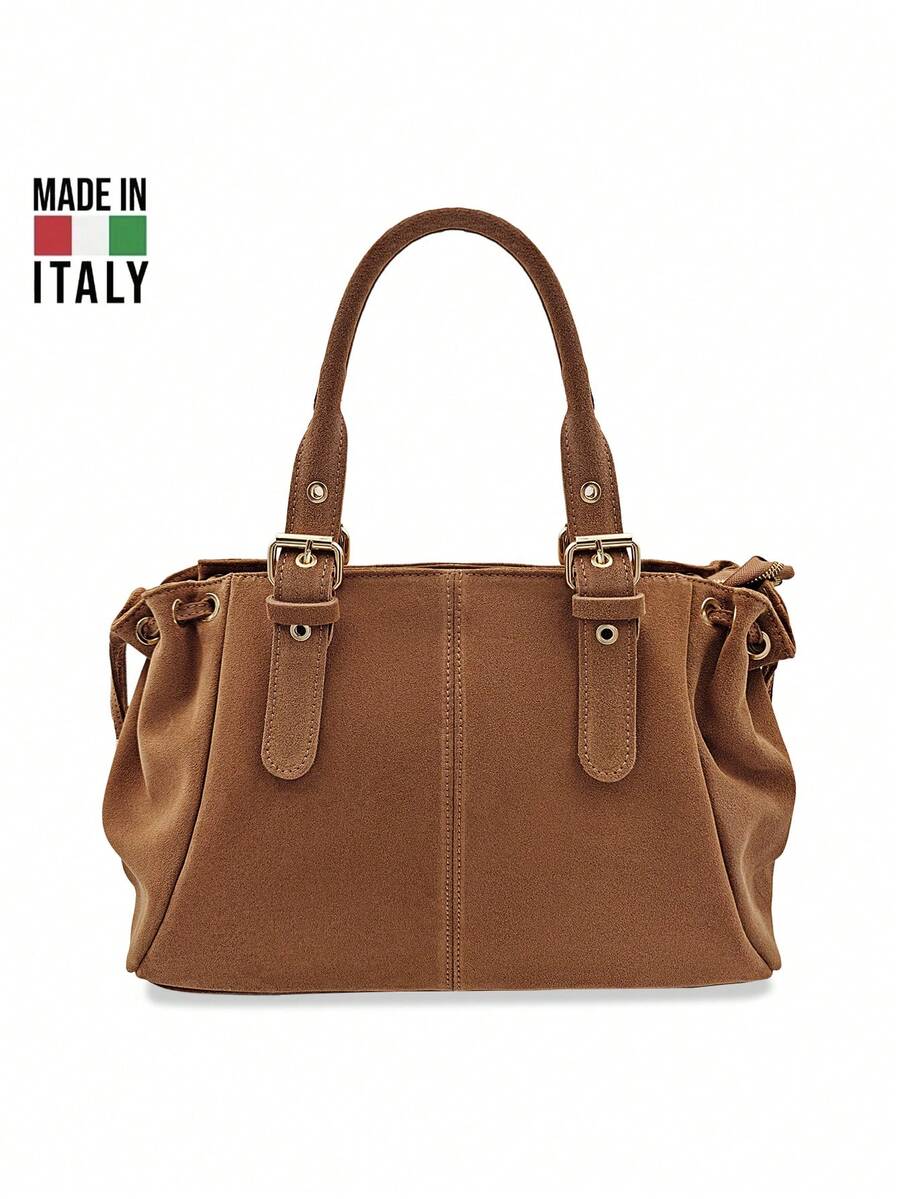 Women's Shoulder Bag. Made In Italy. Made Of Genuine Leather. Travel, Vacation, Work, Commuting. Y2k. Versatile. Multiple Colors Available. - D06 Leather - View 1