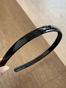 3条/1条，周长14.17英寸/36厘米，黑色、白色、玳瑁色塑料发箍，简约防滑锯齿设计，百搭、优雅、简约，适合日常、户外、海滩、派对、通勤、度假、发型设计、洗脸、化妆、服装配饰、发带、头饰、发箍等各种场合。 - 彩色 - 查看 7