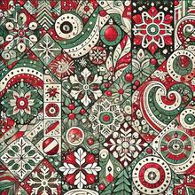 Winter Duvet Cover Set, Merry Theme Delicate Snowflakes, Vintage Holiday Pattern, 3 Piece Bedding Set With 2 Pillow Shams, Size, Teal White - 深粉紅色月桂綠 - 查看 4