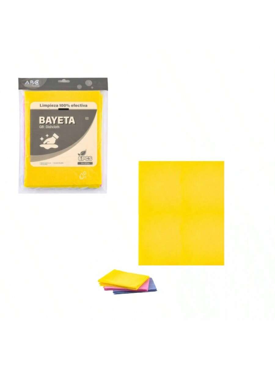 Tela punzonada con aguja de 80 g, 31 x 37 cm, 6 piezas