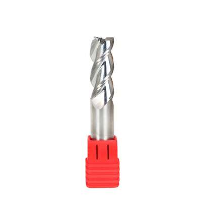 3PCS 1/2 Inch 3 Flute Helix Carbide End Mill Fit For Machining Flat Surfaces Steps Grooves Formed Surfaces