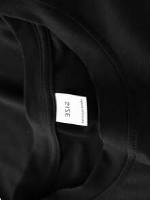 Casual Minimalist Letter Print Oversized Short Sleeve T-Shirt, Suitable For Summer Daily Wear, Boys' Style - Black - View 4