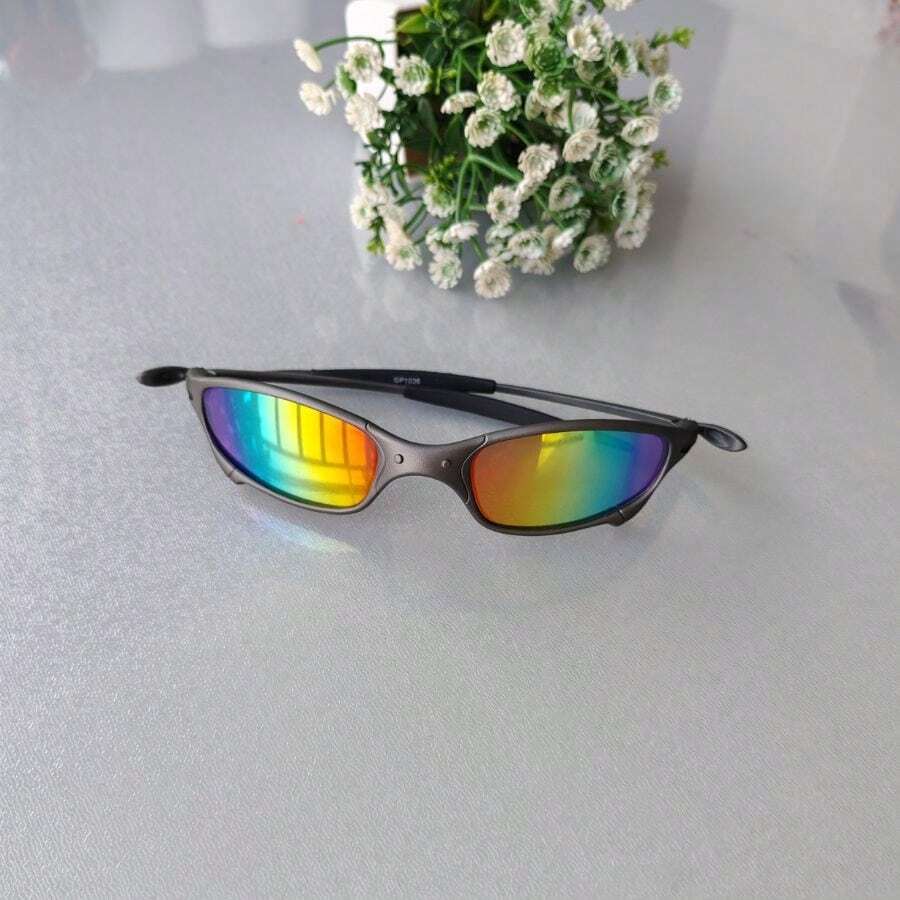 Colorful Sunglasses, Juliete-M Fashion, All-Match Unisex, Metal Temples, Plastic Frame. - 七彩色 - 查看 1