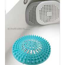 1 Peça Filtro Coletor de Cabelo de Silicone, Cobertura de Ralo Multifuncional, Filtro de Pia, Protetor de Ralo de Chão com Ventosa, Plugue de Ralo de Banheira e Chuveiro, Acessório de Banheiro - Anti-Entupimento, Fácil de Limpar, Design Durável e Flexível, Adequado para Casa, Cozinha, Banheiro e Trailer, Ideal para Tubulações de Drenagem de Chuveiro e Banheira. - Multicolorido - Visão 2