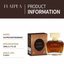 FLATPEA 1.7oz Warm Leather Scented Gentleman's Perfume With Juniper & Sandalwood, Alcohol-Free, Long-Lasting Woody Fragrance For Men, Suitable For Daily Commute Or Client Meetings, Practical Birthday Gift