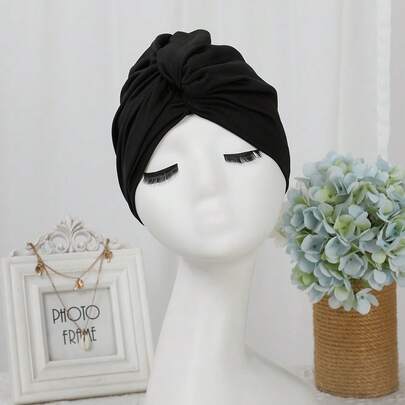 Women's Fabric Swimming Cap, Non-Waterproof, Suitable For Long Hair, Large Head Circumference, Comfortable, Breathable, Can Be Used For Swimming, Spa, And Vacation