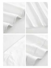 Camiseta de Algodón para Primer Día de Jardín de Infancia - Dise?o Colorido con Gráficos Escolares, Cuello Redondo, Casual y Suave, Ideal para Regalo de Cumplea?os, Primer Día de Clases, Actividades Infantiles y Fotografías en Verano - Blanco - Ver 3