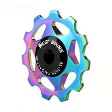 WEST BIKING Heavy-Duty Aluminum Alloy Derailleur Pulley Wheel - 11T/13T Rear Pulley Wheel With Bearings, Compatible With 11T/13T Bicycles, Smooth Operation And Low Noise, Bicycle Maintenance, Fashionable Bicycle Accessories, Bicycle Parts - Multicolor - View 13