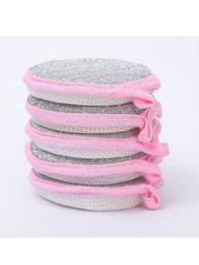 2/5/10pcs, Kitchen Dishwashing Sponge, Does Not Hurt Pot Brush Pot Artifact, Household Double-Sided Cleaning Sponge Wipe, Scouring Pad, Kitchen Scrub Sponge, Cleaning Supplies, Cleaning Tool - Multicolor - View 8