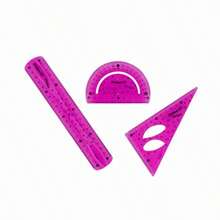 Pelikan Juego Geométrico Flexible 3 Piezas - Chico - como en la foto - Ver 3