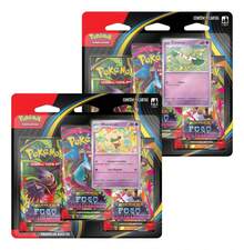 pokemon Ghost Fire Triple Blister Cottonee + Whimsicott - Combo - Ver 5