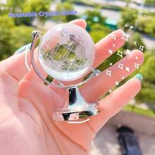 Mini Transparent Desktop Globe Ornament, Ideal Gift For Christmas, Birthday, Easter, Perfect Gift, Holiday - Multicolor - View 8