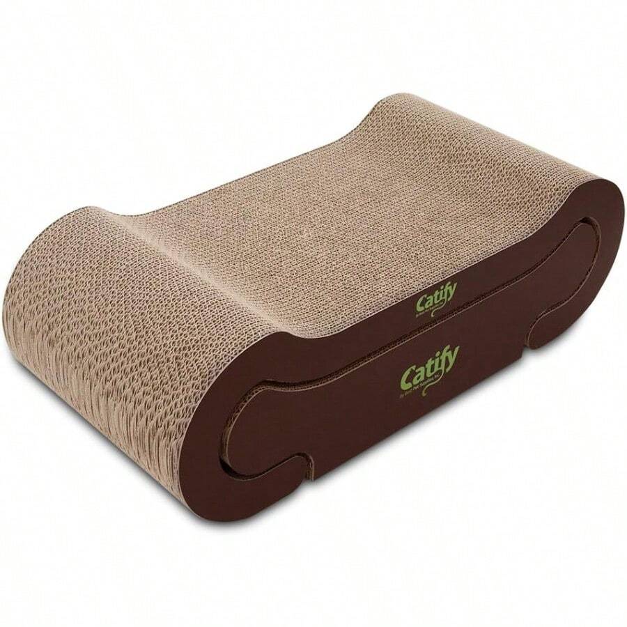 Catify Cat Scratcher Fun Interactive Scratchers Posts Poles Claw Furniture Saver Indoor Play Support Natural Cat Behaviors Heavy Duty Lounger For Cats In Home Environments Promotes Healthy Scratching And Play While Protecting Furniture And Enhancing Indoor Activity - 躺椅 - 查看 1