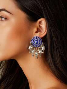 1 对夸张仿珍珠流苏耳环，南亚风格优雅女士耳环，时尚日常佩戴、派对和礼物 - 優雅女式誇張耳環 - 查看 8