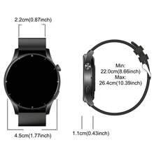 1.39" Fashion Sports Smartwatch For Men & Women - Phone Call & Message Notification, Pedometer, Calorie, Multiple Sport Modes, Alarm, Music Control, Customizable Watch Face - Black - View 8