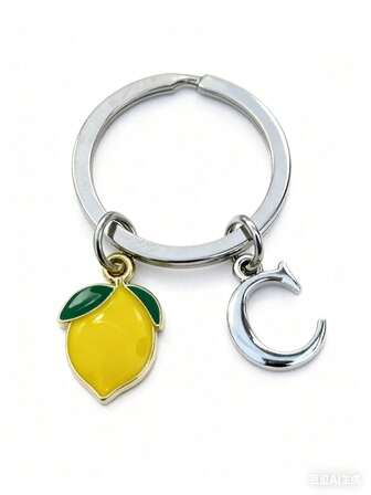 柠檬钥匙扣，送给女孩的礼物，可作包包挂饰、汽车饰品、老师礼物、朋友礼物、姐妹礼物创意