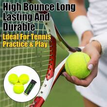 1 Can Of 3pcs Cricket Balls, Made Of Synthetic Fiber + Rubber, Standard Size Suitable For Daily Cricket Training And Matches, Moderate Elasticity Adult Training Equipment, Individually Packaged