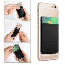 1pc Phone Wallet Stick On Phone Card Holder For Phone Back Pocket Adhesive Credit Card Cell Phone Sleeves Cell Phone Wallet Adhesive Phone Card Holder Stick On Wallet For Phone Case Phone Pocket Card Holder Personalized Golden Letter Pattern Suction Card Cover ,Suitable For Credit Cards, ID Card Stickers, Universal For All Mobile Phone Models