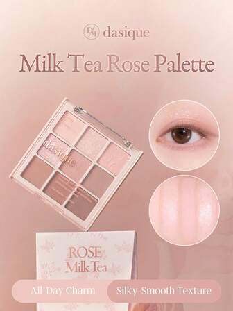  Dasique 9 色眼影盘，持久显色，毕业生日，易于使用，顺滑易晕染，纯素配方，无动物实验，节日必备，玫瑰女孩最佳色彩魅力氛围，女性圣诞礼物，时尚女性品牌彩妆，返校季