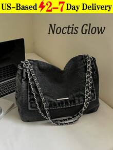 Women's Denim Crossbody Bag, Lightweight Vintage Washed Jean Purse With Adjustable Strap, Large Capacity Shoulder Handbag Travel Essentials School Supplies Travel Accessories Christmas Gifts Christmas Decorations Christmas Travel Essential Crossbody Bags For Women Purses And Bags Women Gifts For Women Purse Accsesories - Nhiều màu - Xem 13