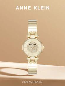 Women's Quartz Watch Elegant Crystal Gradation Square Dial Stainless Case 3ATM Water Resistance - Gold - View 1