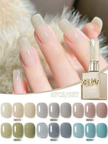 XEIJAYI 24Pcs 15ML Ice-Through Color Gel Nail Polish Semi Permanent Nail Art Soaking UV LED Nail Salon DIY Nail Salon Gel For Spring And Summer Nails - Multicolor - View 38