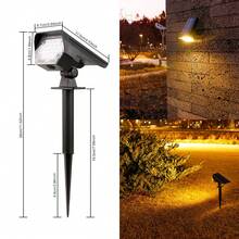 1pc/Box Solar Powered Spotlight, Outdoor Ground Lawn Light, Home Yard Landscape Garden Tree Lighting, Dual Use - Multicolor - View 11