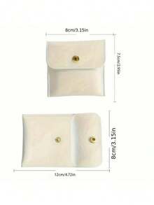 白色、银色、粉色、黑色仿皮首饰袋，带按扣，可收纳耳环、项链、手镯和戒指——奢华礼品袋。非常适合收纳整理首饰，是返校季的理想之选。 - 彩色 - 查看 8