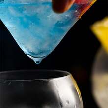 Copa de Martini, copa de cóctel molecular con base triangular, copa de cóctel enfriada, copa de cóctel creativa con bola redonda - Multicolor - Ver 3
