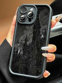 Gothic Castle Pattern Phone Cases,Effective Protection Of Cameras,TPU For Comfortable Wear,For Women's Or Men's Style. Para For IPhone 17 Pro Max Case. 17 Pro Case/17 Case/17 Air/16 Promax Case 16 Case 15 14 13 12 11 Pro Max 16 Plus Series Phone Cases,And Galaxy S25/S24/S23/S22/S21/A54/A36/A35/A34/A17/A16/A15 Series Phone Cases. Fall Or Winter Phone Case. Halloween&Christmas Phone Case,Para For IPhone Cases. Suitable Little Gifts To Give To Friends. - 黑色 - 查看 2