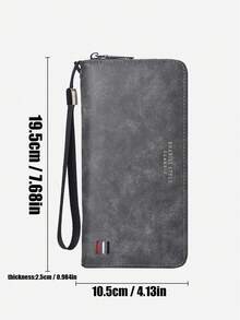 Ce nouveau portefeuille pour hommes présente de multiples emplacements pour cartes, un design long et décontracté, ainsi qu'une grande capacité. C'est un portefeuille long classique de style Sapele avec une touche rétro, doté d'un design à grande capacité, d'une fermeture éclair sécurisée et d'une portabilité. C'est le choix parfait pour les hommes élégants à la recherche à la fois d'organisation et de style, idéal pour les cadeaux de Noël, la Saint-Valentin ou les anniversaires. - Multicolore - Voir 12