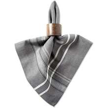 DII 100% algodón, Lavable a máquina, Cena y día Festivo Mantel/servilleta/Camino de Mesa, Harvest Wheat, Napkin, 1, 6(Gris (Gray Chambray)) - Multicolor - Ver 2