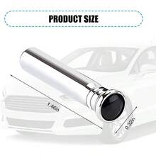 Car Door Lock Knobs, 4PCS Vehicle Inner Door Lift Bolt Lock Pull Pin Covers Rear Front, Automotive Interior Decorative Modification Accessories, Universal Truck SUV Sedan - Initial - View 2