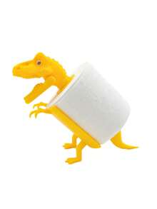 3D Printed Realistic Dinosaur Model, Creative & Fun Dinosaur Toilet Paper Holder, Cute Dinosaur Mouth Can Open And Close, Convenient And Practical Dinosaur Toilet Paper Dispenser, Exquisite Workmanship, High Aesthetic Value For Home, Living Room, Bedroom, Bathroom - Yellow - View 7