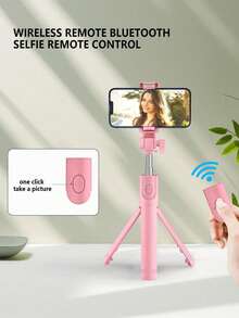 Bluetooth Selfie Stick With Tripod Stand, Wireless Remote, Extendable Phone Holder, Universal Portable Selfie Artifact For Travel Compatible With IPhone Android Phone Mobile Phone Suitable For Live Streaming, Vlog,Family Gatherings, Christmas Party Shooting,For Handheld Selfie, Outdoor Activities, Interviews For Summer Vacation, Travel, Outdoor Activities, Live Streaming