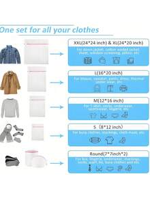 3 Pieces Mesh Laundry Bag With Zipper - Durable Laundry Protection Bag For Delicate Laundry Lingerie & Clothes - Ideal For Washing Machines Machine Washable Suitable For Delicate Items Underwear And Clothes - Gentle Cleaning Protector Underwear Storage Minimalist Style Zippered Mesh Pocket Dorm Room Essentials Clothes Organizer Closet Organization And Storage Bedroom - Nhiều màu - Xem 9