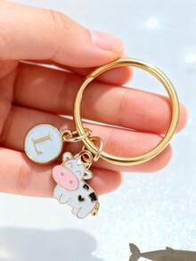 Cute Cow Keychain Gift For Cow Lovers - Multicolor - View 8