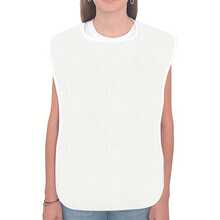 Babero para Adultos para Comer y Cuidado, Delantal Suave y Ligero para Cuidado Diario, Ayuda Esencial para la Recuperación en las Comidas de los Mayores, Mantiene la Ropa Limpia y Ahorra Tiempo, Di Adiós a las Manchas, Regalo Ideal para Personas Mayores - Blanco-1 pieza - Ver 5