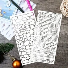8 件套维多利亚系列塑料模板，适用于 DIY 剪贴簿、卡片制作和工艺品制作 - 通用装饰模板，包含音符、花卉和植物图案，可用于在家具、纸张和剪贴簿用品上作画 | 维多利亚系列模板 | 耐用模板材料 - 8件 - 查看 8