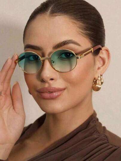 Kính mắt thời trang hình bầu dục cổ điển, kính unisex sành điệu, cao cấp, mang phong cách sinh viên, phù hợp cho đi làm hàng ngày, đi biển, chụp ảnh đường phố, trang trí cá nhân.