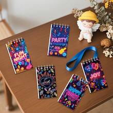 12本生日派对笔记本、学生笔记本、词汇笔记本、便签本、参考笔记本、便利贴、学校用品、学生奖品、派对便签本、返校文具、圣诞节便签本 - 彩色 - 查看 8