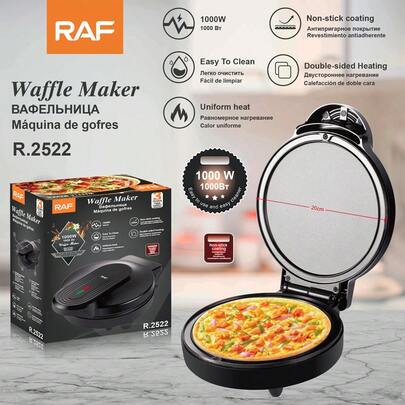 RAF.crepe makers,hot cake machine egg pancake pizza electric shaped easy baking 110V .1000W.ancho 20cm .