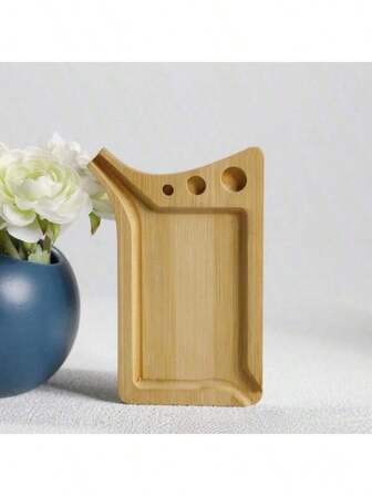 Bamboo Wood Herb Tobacco Rolling Tray With Funnel Tool Loader Cones Multipurpose Smoking Accessories