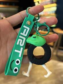 1pc New Italian Brainrot Animals Tralalero Tralala Keychains For Accessories Funny Sigma Skibidi Rizz Cat Silly Meme Keyrings Fans Friends Gifts(The Color Of The Circular Ring Of This Key Is Random)