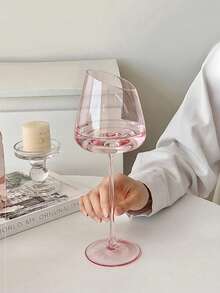 1 ly sâm panh hồng lãng mạn phiên bản giới hạn ngày lễ tình nhân của Pháp, ly rượu vang sủi cao cấp, ly chân cổ điển - Hồng - Xem 4