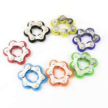 1/2/5/6件装玩具,滚轮链玩具,赠送小礼物,滚轮链和钥匙翻转链减压玩具,自行车链条玩具,缓解压力,非常适合多动症、注意力缺陷障碍、办公室焦虑症患者,成人圣诞礼物、生日派对礼物、礼品袋填充物,款式和颜色随机 - 彩色 - 查看 12