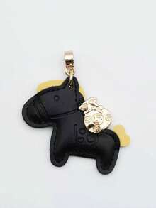 1个可爱卡通“早日发财”钥匙扣，男女通用情侣汽车钥匙链，背包挂件 - 彩色 - 查看 4